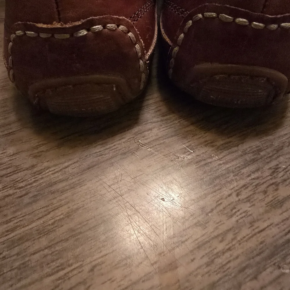 Sebago Bala Brown Leather Oiled Waxed Slip-on Loafers Shoes - Women Size 7.5 M - Picture 4 of 6